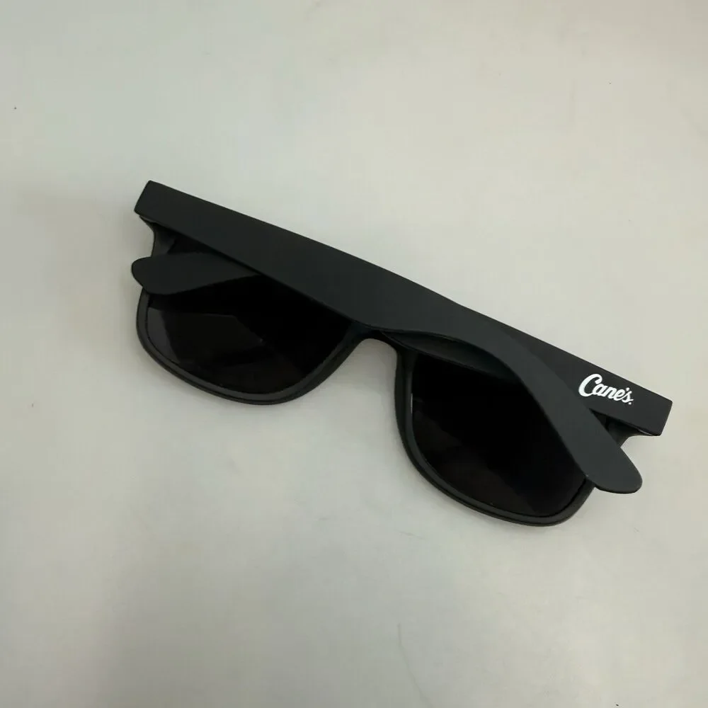 Raising Canes 80s Retro Classic Sunglasses Black Matte Finish UV400 NEW